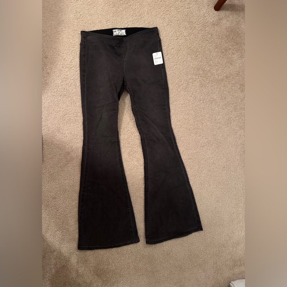Free People Penny Pull-On Flare Jeans